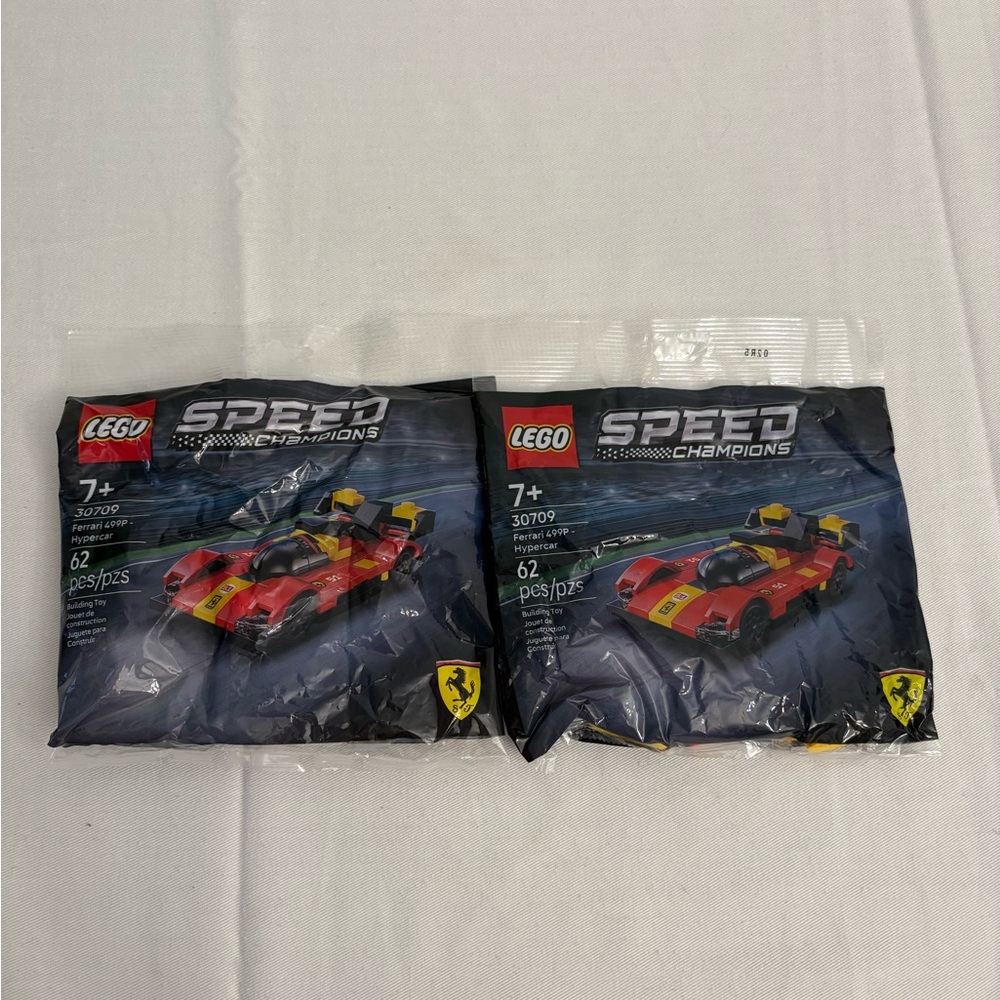 LEGO Speed Champions Red Race Car Set two sets‎ new unopened Ferrari
